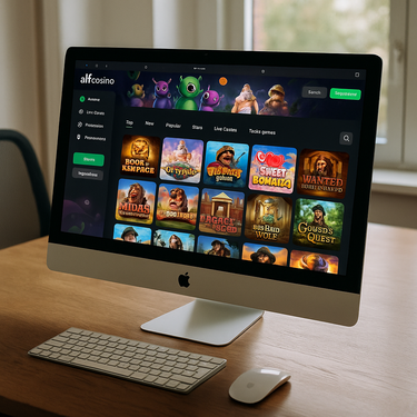 Alfcasino - Desktop Platform Screenshot - Modern Design Interface